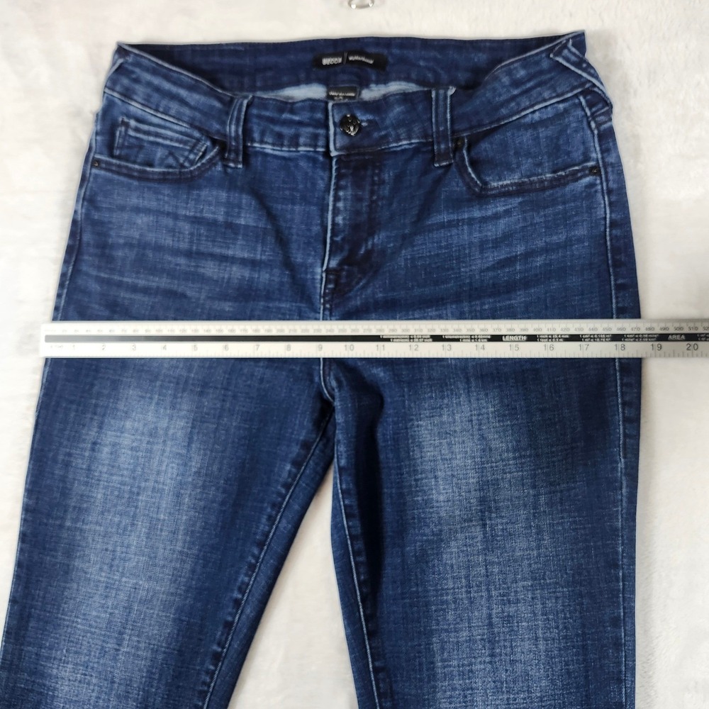 True Religion Becca Bootcut Jeans Womens 30 Blue Excellent Mid Rise Dark Wash - Picture 5 of 15